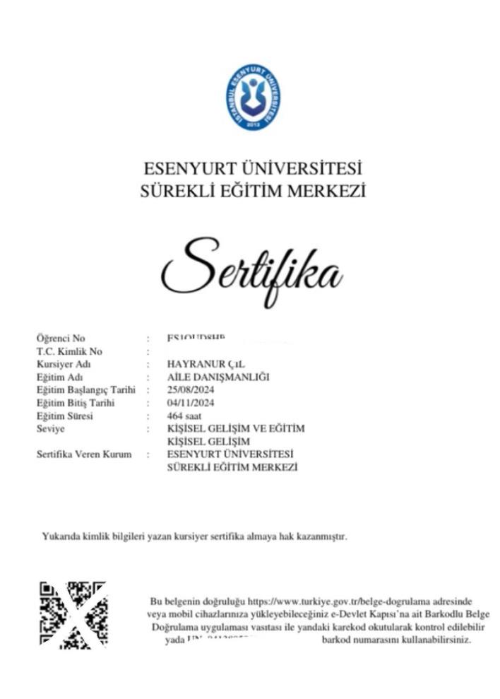 Sertifika 3